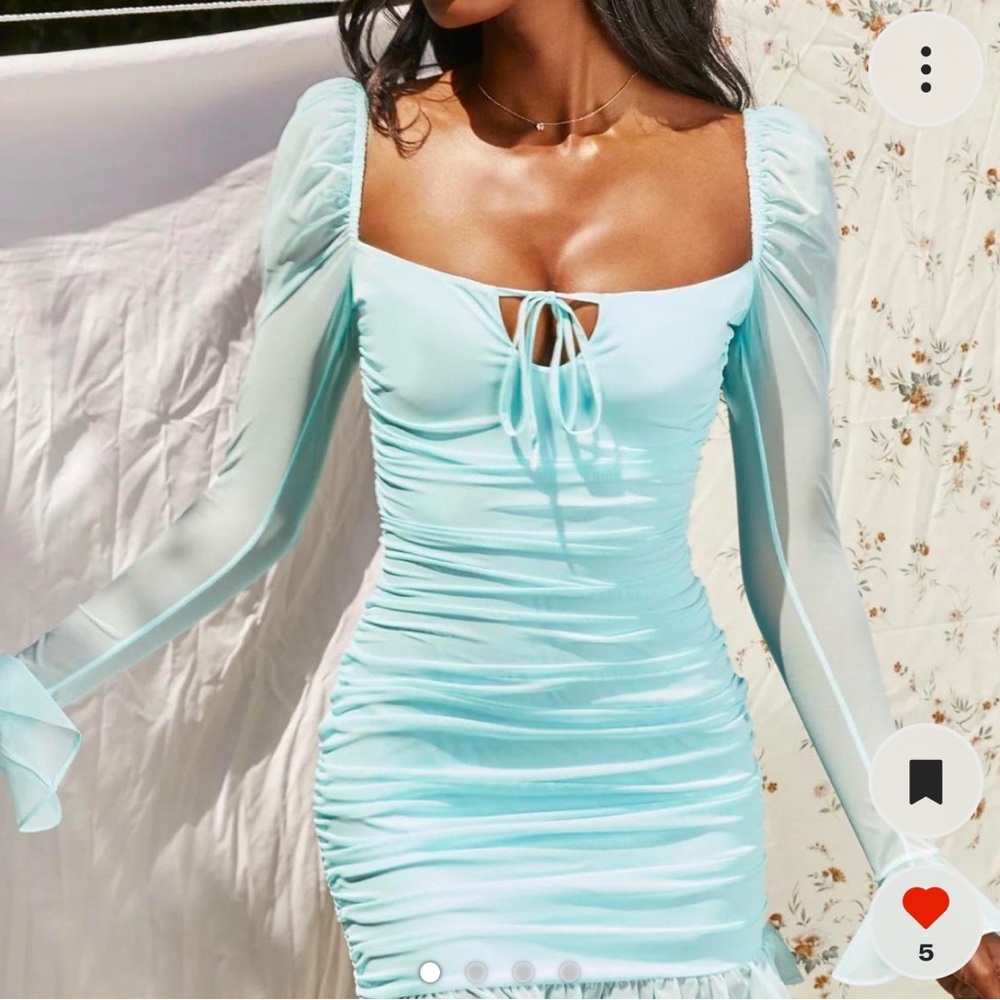 Oh polly blue mini dress, worn once